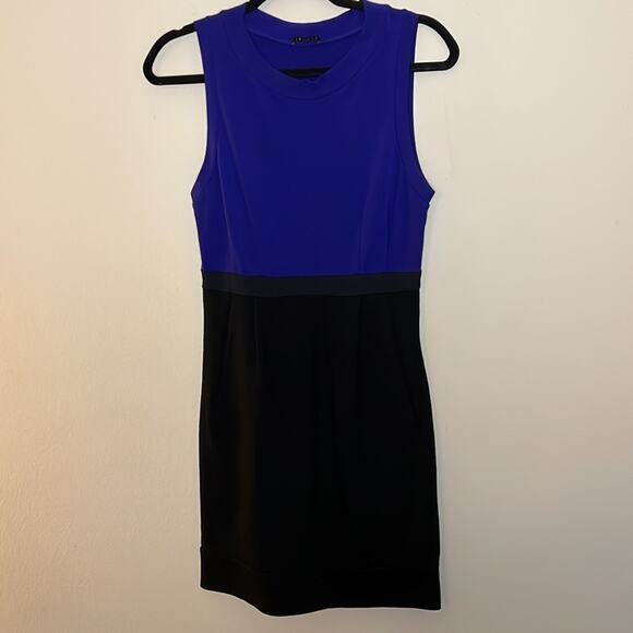 Theory Color Block Sleeveless Sheath Dress Size 8 - Picture 3 of 8